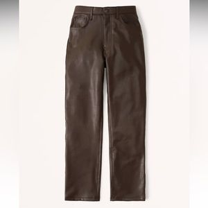 VEGAN LEATHER 90s STRAIGHT PANT